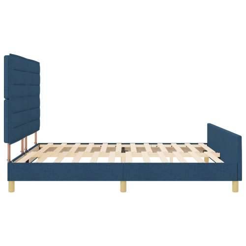 Plavi krevet okvir od tkanine 180x200 cm Cijena