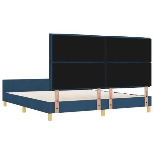 Plavi krevet okvir od tkanine 180x200 cm Cijena