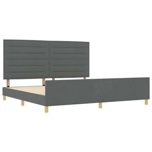 Tamnosivi Tkaninski Krevetni Okvir 200x200 cm Cijena