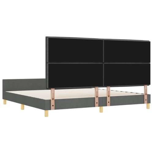 Tamnosivi Tkaninski Krevetni Okvir 200x200 cm Cijena