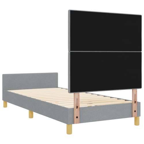 Okvir za krevet svijetlosiva 90x190 cm tkanina Cijena