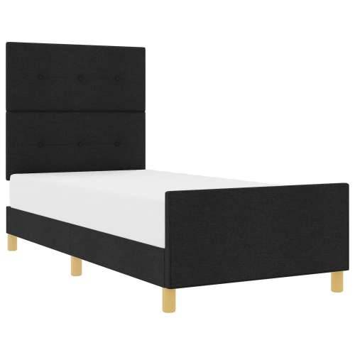 Crni Fabrčni Krevet Sa Okvirom 90x190 cm Cijena