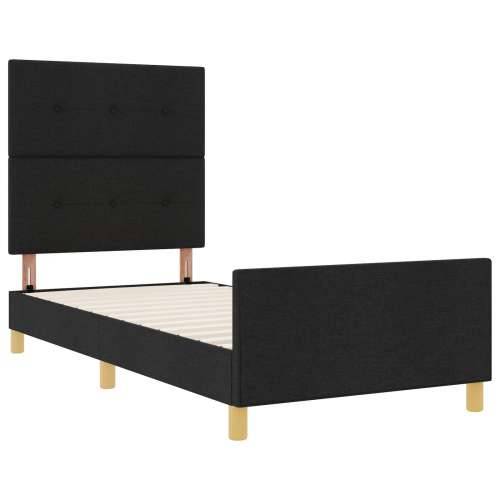 Crni Fabrčni Krevet Sa Okvirom 90x190 cm Cijena