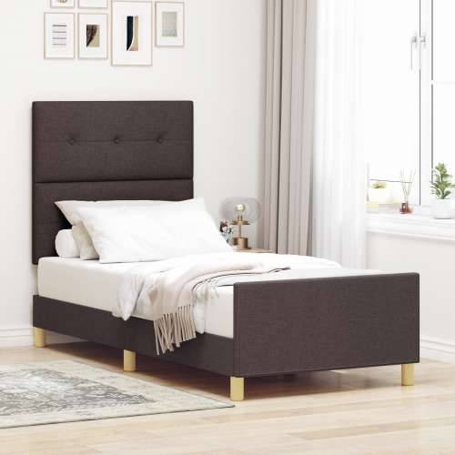 Crevna konstrukcija tamnosmeđa 90x200 cm tkanina Cijena