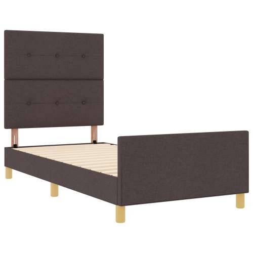 Crevna konstrukcija tamnosmeđa 90x200 cm tkanina Cijena