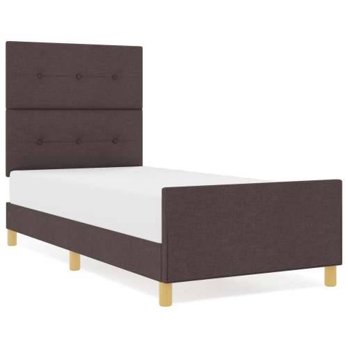 Crevna konstrukcija tamnosmeđa 90x200 cm tkanina Cijena