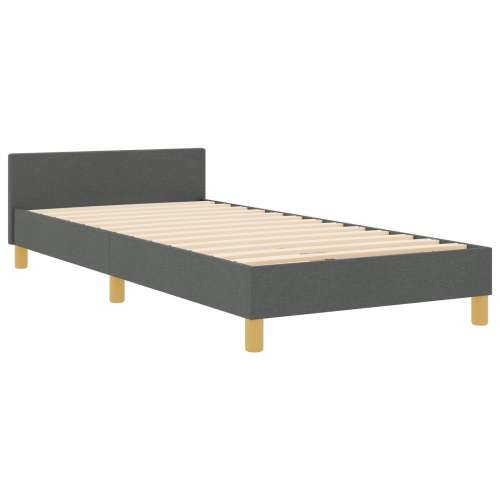 Krevet Sivi 100x200 cm Tkanina Cijena