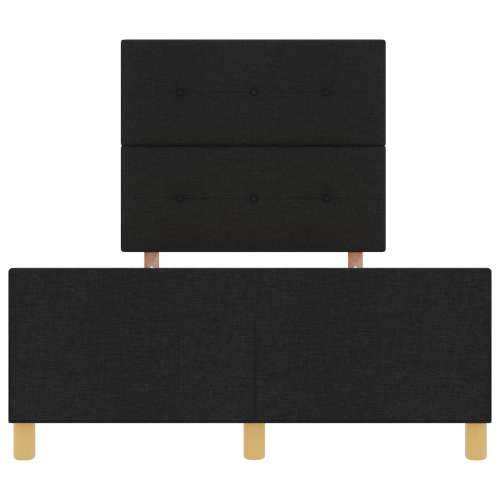 Crni krevet 120x190 cm od tkanine Cijena