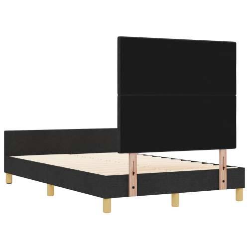 Crni krevet 120x190 cm od tkanine Cijena