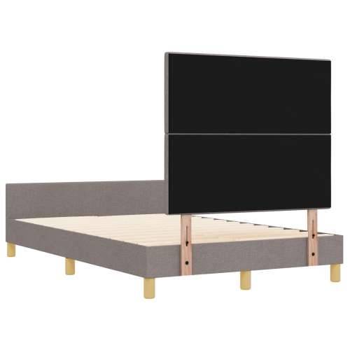 Krevet Smeđesivi 120x200 cm Tkanina Cijena