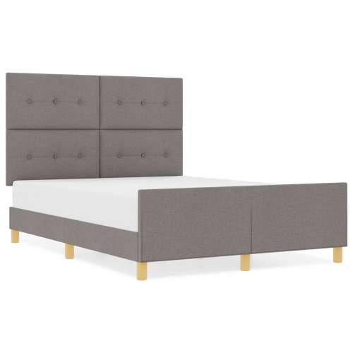 Krevet sa okvirima Taupe 140x190 cm Tkanina Cijena