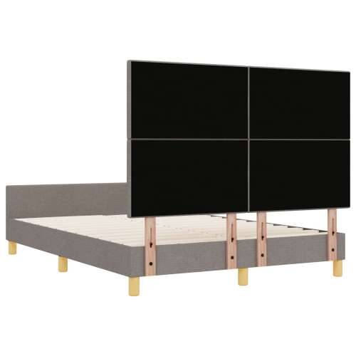 Krevet sa okvirima Taupe 140x190 cm Tkanina Cijena