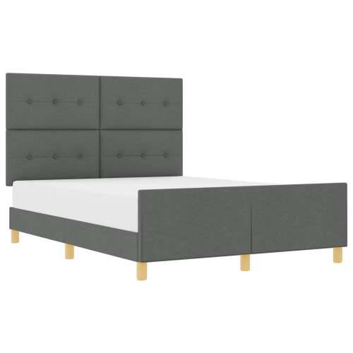 Krevet od tamno sive tkanine 160x200 cm Cijena