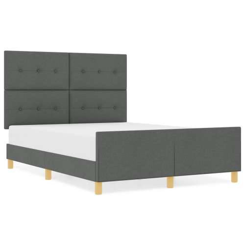 Krevet od tamno sive tkanine 160x200 cm Cijena