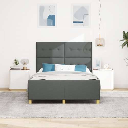 Krevet od tamno sive tkanine 160x200 cm Cijena