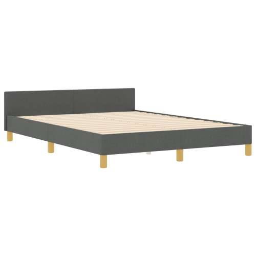 Krevet od tamno sive tkanine 160x200 cm Cijena