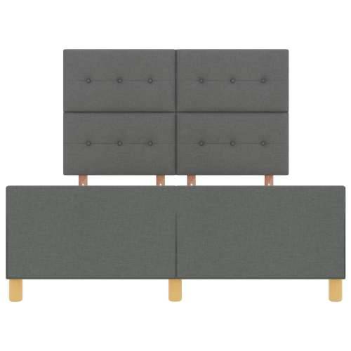 Krevet od tamno sive tkanine 160x200 cm Cijena