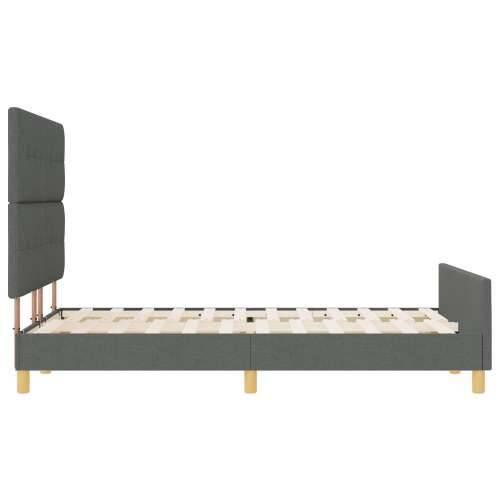 Krevet od tamno sive tkanine 160x200 cm Cijena