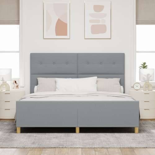 Krevet na okviru Svjetlosiva 180x200 cm Tkanina Cijena