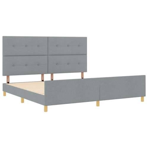 Krevetni okvir Svjetlosiva 200x200 cm Tkanina Cijena