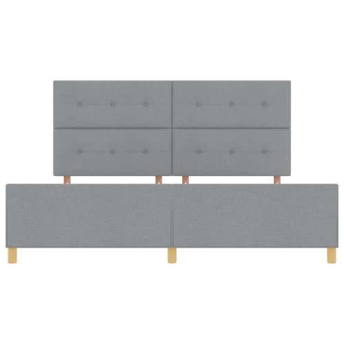 Krevetni okvir Svjetlosiva 200x200 cm Tkanina Cijena