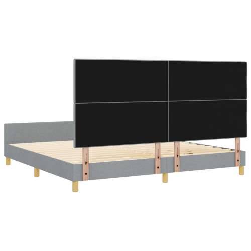 Krevetni okvir Svjetlosiva 200x200 cm Tkanina Cijena