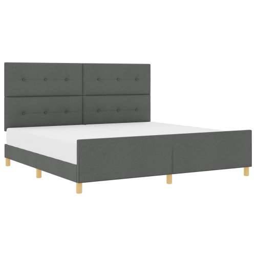 Krevet Tamnosivi 200x200 cm Tkanina Cijena