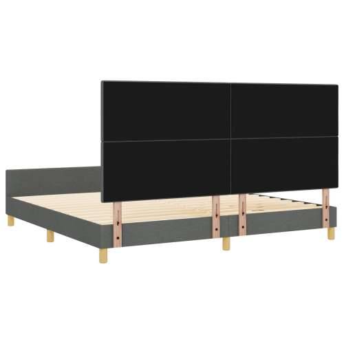 Krevet Tamnosivi 200x200 cm Tkanina Cijena