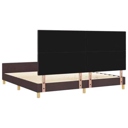 Krevet u tamnosmeđoj boji 200x200 cm, od tkanine Cijena
