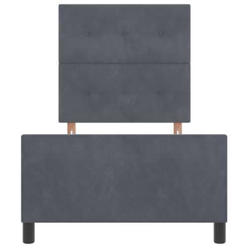 Krevet Tamnosiva 80x200 cm Baršun Cijena