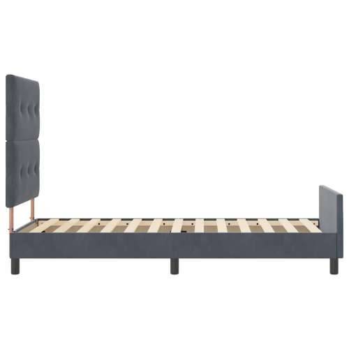 Krevet Tamnosiva 80x200 cm Baršun Cijena