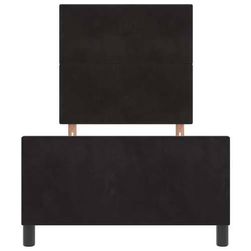 Krevet od crnog baršuna 80x200 cm Cijena