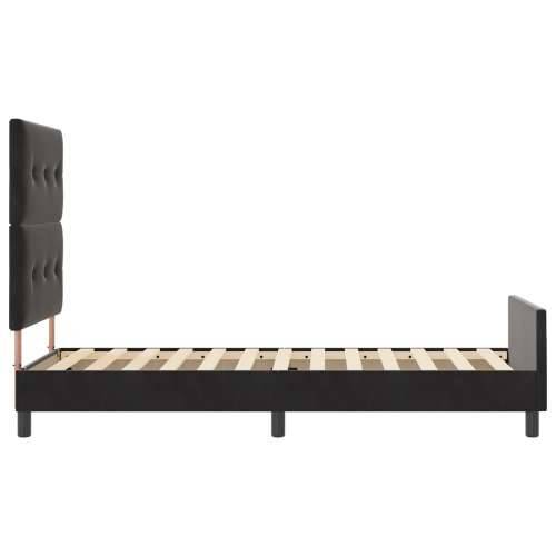 Krevet od crnog baršuna 80x200 cm Cijena