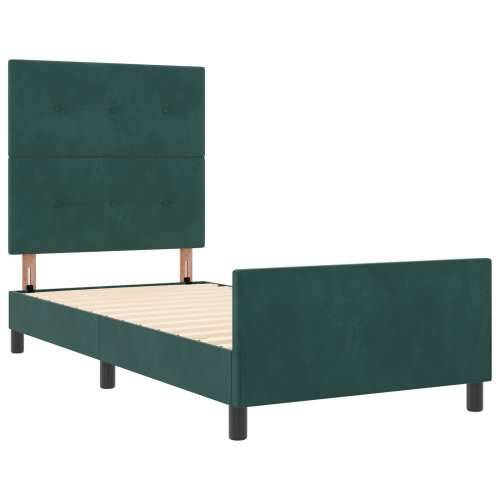 Tamnozeljeni Baršunasti Krevet Okvir 80x200 cm Cijena