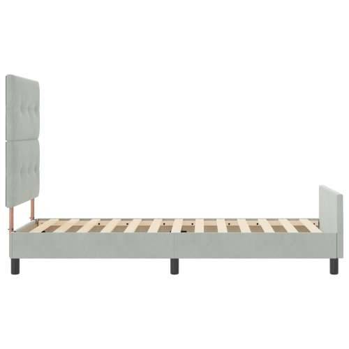 Krevetna Okvir Svjetlosiva 90x200 cm Baršun Cijena