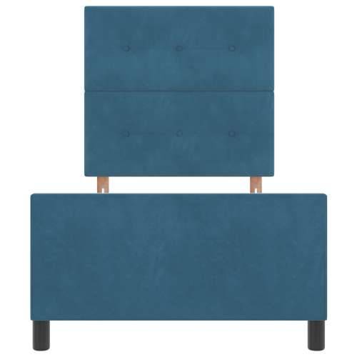 Krevet okvira Tamnoplavi 90x200 cm Baršun Cijena