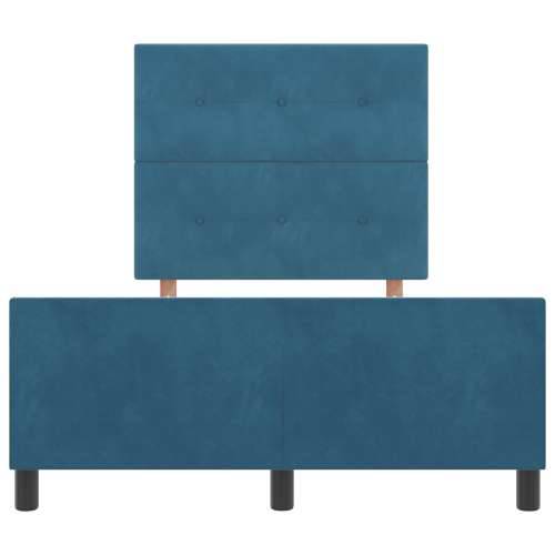 Krevet Odabrane Tamno Plave Boje 120x190 cm Baršun Cijena