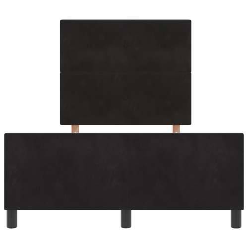 Crni Baršunasti Krevet 120x200 cm Cijena