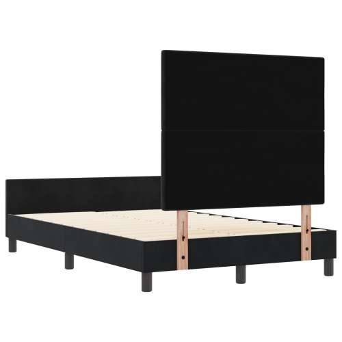 Crni Baršunasti Krevet 120x200 cm Cijena