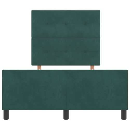 Krevet od tamnozelene baršunaste tkanine 120x200 cm Cijena