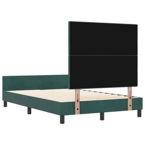 Krevet od tamnozelene baršunaste tkanine 120x200 cm Cijena