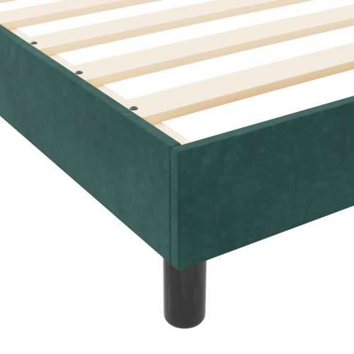 Krevet od tamnozelene baršunaste tkanine 120x200 cm Cijena