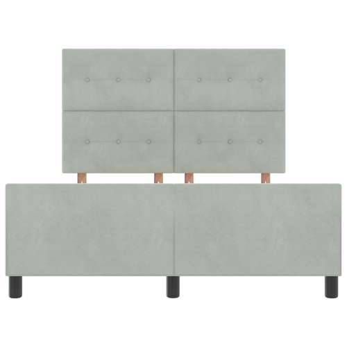 Krevet Okvir Svjetlosiva 160x200 cm Baršun Cijena