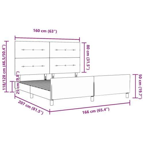 Crni Baršunasti Krevet S Okvirom 160x200 cm Cijena