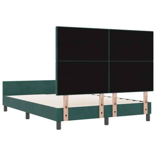 Krevet Odjeljak Tamno Zelena 160x200 cm Baršun Cijena