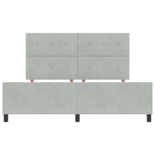 Krevetna konstrukcija Svjetlosiva 180x200 cm Baršun Cijena