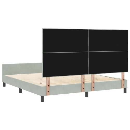 Krevetna konstrukcija Svjetlosiva 180x200 cm Baršun Cijena