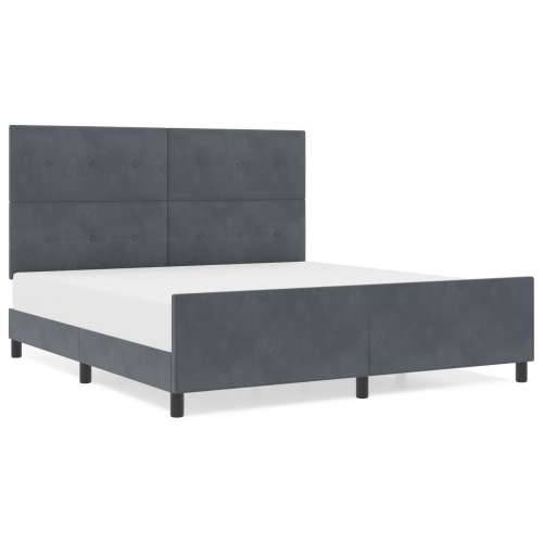 Krevet Okvir Tamnosiva 180x200 cm Baršun Cijena