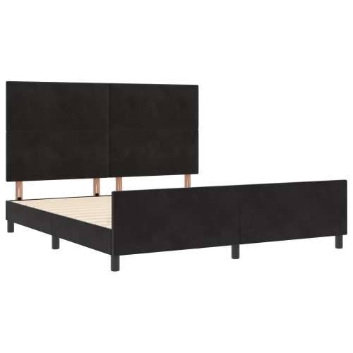 Crni Baršunasti Krevet 180x200 cm Cijena