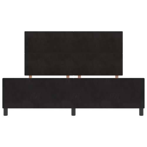 Crni Baršunasti Krevet 180x200 cm Cijena